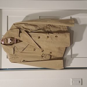 Merona Rain Jacket with Buttons • Medium • Tan